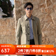 雅戈?duì)枺╕OUNGOR）風(fēng)衣男翻領(lǐng)單風(fēng)衣錦綸耐穿舒適透氣男士上衣外套 GYDF424995YQA卡其 2XL 185/104A