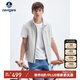 Navigare意大利小帆船男戶外防曬馬甲休閑時(shí)尚立領(lǐng)外套1311095501 灰 XL 