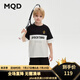 馬騎頓（MQD）MQD童裝男大童24夏新款潮酷休閑撞色運動短袖套裝 黑色 160cm