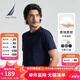 諾帝卡（NAUTICA）【單件直降】男裝25春夏新款全棉圓領(lǐng)短袖T恤男 藏青4NV XL