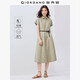 佐丹奴襯衫連衣裙女夏季純棉通勤風(fēng)口袋連袖薄款裙子13465324