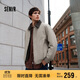 森馬（Semir）棉服男假兩件飛行員拼接牛仔棉衣2025年oversize冬109725112106