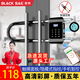 黑帆 BLACK SAILS玻璃門(mén)指紋u型鎖辦公室商店鋪室外智能鎖密碼鎖電子插鎖U形鎖掛鎖 無(wú)屏(指紋+密碼+鑰匙+APP)