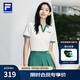 FILA斐樂女子短袖POLO衫2025夏季新款短款透氣翻領(lǐng)T恤運(yùn)動(dòng)上衣女 云白-WT M 165/84A/M