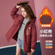 ASK JUNIOR女童棉服2025秋冬兒童夾棉中長(cháng)連帽登山服軟殼服外套 深粉色 150