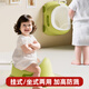 皓娥 兒童馬桶坐便器兩用小便器男孩站立掛式寶寶女孩尿尿嬰兒便池盆 【橄欖綠】