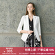 顏域簡約白色西裝外套女2025年早春新款氣質(zhì)職業(yè)裝通勤正裝小西服 白色 XL