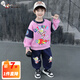 奧特曼衣服男童套裝秋裝2025新款兒童春秋衛(wèi)衣衛(wèi)褲兩件套中小童帥氣服裝 粉色 90 建議80-90cm1歲半-2歲