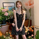 妙奕嘉黑色碎花吊帶連衣裙裙子女夏季2025新款小個子顯瘦純欲海邊沙灘裙 法式碎花吊帶a字連衣裙 L 【建議95-105斤】