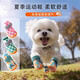 阿莫爾寵物狗狗鞋子夏季防臟防滑腳套不掉腳涼鞋外出透氣泰迪比熊小型犬 綠色迷彩【綁帶防掉】 2號(hào)/S【建議4-7斤具體看尺碼表】