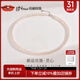 京潤珍珠項鏈靈心925銀扁圓強光淡水珍珠項鏈基礎(chǔ)送愛人生日實用禮物