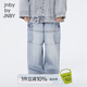 jnby by JNBY江南布衣童裝休閑牛仔褲工裝褲純棉長褲秋男女童兒童1O8E10770 992/牛仔蘭 160cm