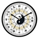 VICSTAR子午流注鐘表養生掛鐘美容院創(chuàng  )意會(huì )所中醫十二時(shí)辰經(jīng)絡(luò )客廳掛鐘 1811經(jīng)典黑框（直徑35cm）
