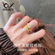 慶怡999足金白水滴皇冠戒指女新款 鑲嵌莫桑石金指環(huán)送女友生日禮物 克重多退少補/刻字定制