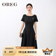 OBEG歐碧倩靜墨連衣裙50502579 黑色 S