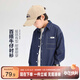 左西男童牛仔襯衫兒童外套長(cháng)袖2025新款春秋裝男孩襯衣 深牛仔色 130