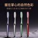 卡斯麗加長(cháng)輕奢寬頭U型變色刷絲長(cháng)頭牙刷軟毛牙刷加大細絲成人男士專(zhuān)用 【月拋型】銀綠-2支裝軟毛牙刷 2支