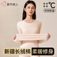 都市麗人保暖內衣女純棉抗菌女士打底衫打底褲秋冬季女生秋衣秋褲套裝 膚色 【100%純棉 10A抑菌】 L 【推薦：100-120斤】