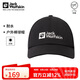 Jack Wolfskin狼爪帽子男帽子女春夏舒適鴨舌休閑運(yùn)動棒球帽1900675 6000黑色