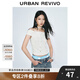 UR2025春季新款女裝氣質(zhì)魅力一字領(lǐng)短款修身T恤UYY450100 本白 M