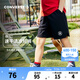 Converse 匡威童裝男童涼感短褲夏季新款四面彈兒童運(yùn)動(dòng)休閑褲 正黑色 150 /63 【建議身高140-152cm】