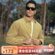 AKSERIES新復古回潮易穿搭燈芯絨翻領(lǐng)休閑內搭長(cháng)袖襯衫男AK男裝2202213 卡其 2XL