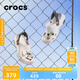 crocs卡駱馳經(jīng)典特林洞洞鞋男女同款拖鞋耐磨休閑鞋|206340 粉筆色-0WV 41 /42(260mm)