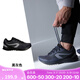 迪卡儂（DECATHLON）運(yùn)動(dòng)鞋男鞋春季透氣休閑防滑鞋子輕便減震跑步鞋網(wǎng)面鞋RUNS 黑灰色/一度灰 41