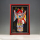 紅泥坊中國特色人物泥人張京劇臉譜家居飾品擺件掛件中國風(fēng)禮物商務(wù)禮品 穆桂英 長(cháng)黑底21*34*4cm