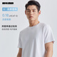 利郎涼感短袖T恤男抑菌T恤圓領(lǐng)舒適夏季2025新款簡(jiǎn)約男士T恤棉混紡 白（G5XTX8322Y） L 170/88A