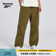 Reebok銳步官方24新品男女運(yùn)動休閑工裝風(fēng)寬松梭織長褲傘兵褲 24SRM609UGL4 L