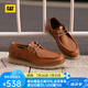CAT卡特休閑皮鞋男鞋經(jīng)典荔枝紋皮復(fù)古單鞋25春新品P725917O1EMC36 棕色 41