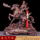 LNGA LANDGRE騎馬關(guān)公擺件客廳佛堂玄關(guān)武財(cái)神爺關(guān)羽關(guān)云長雕像裝飾工藝品神像 忠義千秋騎馬關(guān)公檀木色大號高52-送五帝錢