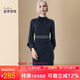 迪菲麗格端莊氣質(zhì)連衣裙2024新款女裝春季長袖收腰中長款裙子 圖片色 2XL