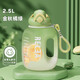 物生物（RELEA）運動水杯噸杯噸桶大容量Tritan塑料健身水壺男女學生吸管杯子禮物