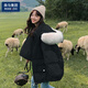 棉致羽絨棉服女短款2024冬季新款學(xué)生顯瘦加厚面包服連帽帶毛領(lǐng)外套 黑色[加厚-高品質(zhì)不脫 XL 推薦[150-175斤]