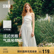 森馬（Semir）連衣裙女簡約度假風(fēng)吊帶裙2025夏法式收腰高級(jí)感長裙107425114040