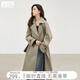 對白新復古回潮英倫風(fēng)中長(cháng)款風(fēng)衣外套女2025秋裝新款今年流行卡其大衣 卡其色 S