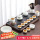 尚言坊羊脂玉瓷功夫茶具套裝整套帶茶盤高檔家用辦公陶瓷茶杯泡茶器具
