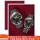 歐利時(shí)（OLEVS）情侶手表一對(duì)情侶款全自動(dòng)機(jī)械表多功能夜光防水情人節(jié)禮物送女友 鋼帶全黑情侶