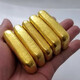 純金色孟加拉赤金金塊高品質(zhì)可火燒可融化不變色可二次 100克左右/3根
