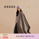 ERDOS 純山羊絨單層水紋休閑簡約流蘇女士披肩圍巾 大地駝 180cmX70cm