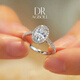 DRAGBOLL鉑金對(duì)戒PT950情侶對(duì)戒純銀戒指結(jié)婚求婚紀(jì)念日送女友生日禮物 奢華款-復(fù)古橢圓女戒【定制7個(gè)工作日】