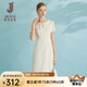 經(jīng)典故事（JANE STORY）高端精致緞面連衣裙女2025新款夏天簡(jiǎn)約裙子氣質(zhì)純色修身黑色長(zhǎng)裙 米杏色 M