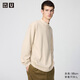 優(yōu)衣庫合作款/男裝女裝寬松柔軟高領(lǐng)套頭衫/長(cháng)袖25秋冬新款481349 31 米色 L /175/100A