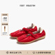 FOOT INDUSTRY 足下工業(yè) 「2025新款」 瑪麗珍紅色魔術(shù)貼休閑舒適薄底女鞋夏季 中國(guó)紅/古白色 （建議拍大一碼） 38
