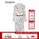 PORTS寶姿春夏新品女裝長(zhǎng)袖長(zhǎng)連衣裙LM8D192MPT018 米白色印花 L (8)