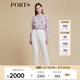 PORTS寶姿商場同款春季新品女裝長袖襯衫上衣LD8B104PPT028 粉色印花 XL (10)