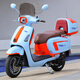嘉鵬嘉陵工業(yè)布加迪125cc踏板摩托車燃油國四電噴復(fù)古男女整車可上牌 布加迪 海灣藍（送擋風+尾箱）