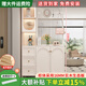 諾曼圖鞋柜實木門口入戶柜家用客廳玄關(guān)柜儲物柜現(xiàn)代簡約一體靠墻收納柜 A04左柜浮雕款長100cm【實木】